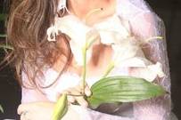 Noiva com flores