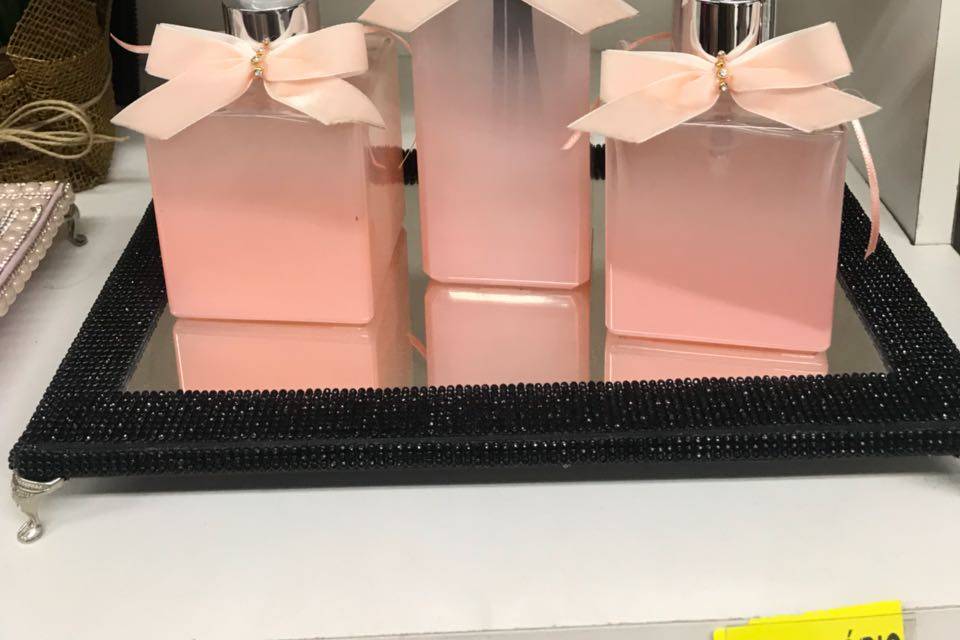 Kit lavabo rosa