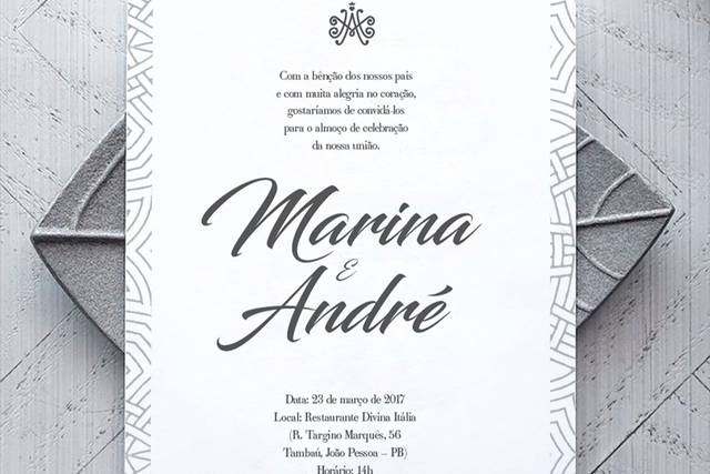 Convite - casamento boho cidad