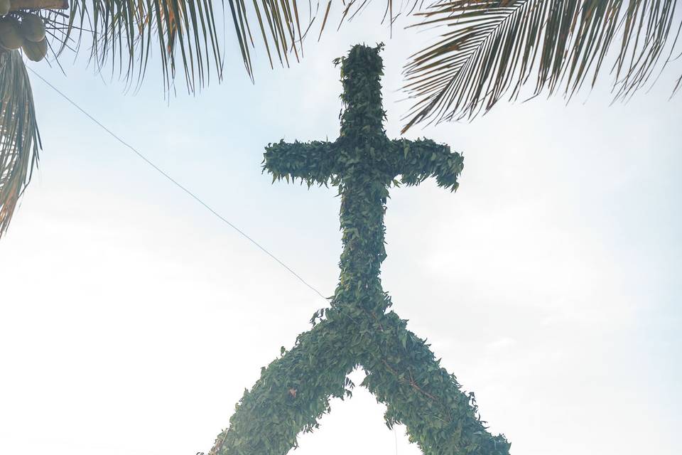 Noivos no Cenário de cerimonia