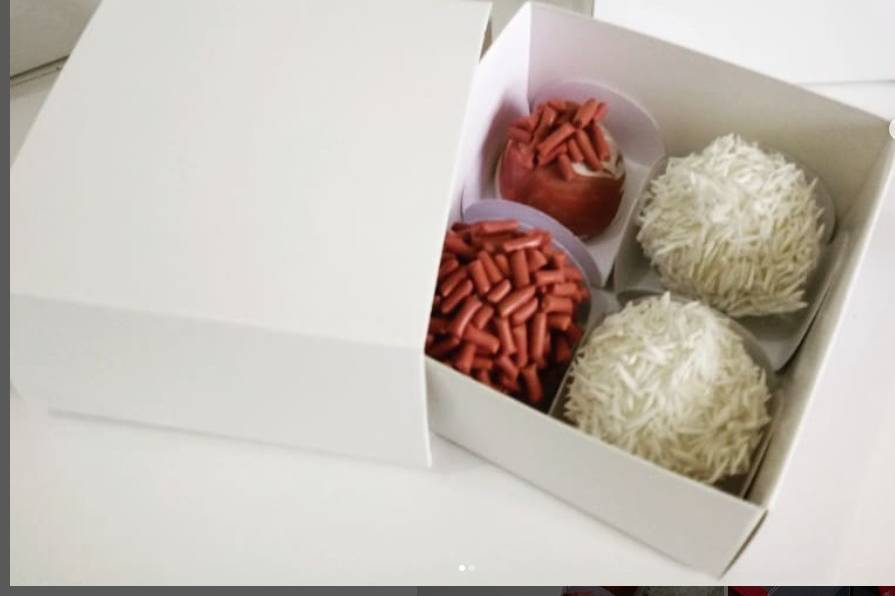 Caixa para 4 doces