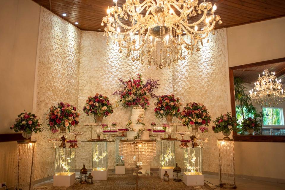 Decoração fúcsia casamento