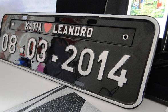 Placa de Carro Personalizada