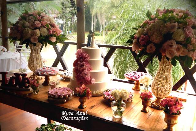 Casamento Rosa Azul Decorações