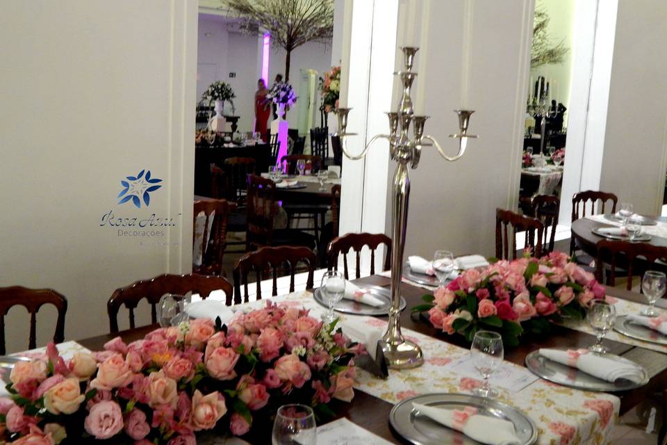 Casamento Rosa Azul Decorações