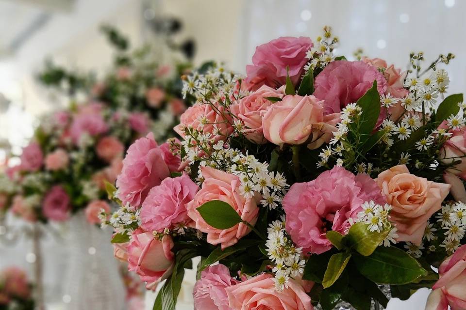 Decoração casamento espelhada