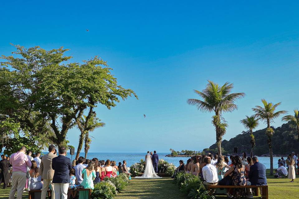 Cerimônia na praia