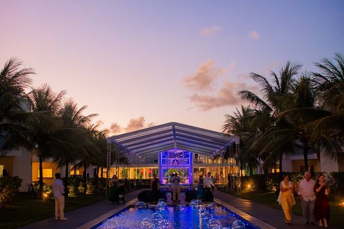 Decoração na Piscina
