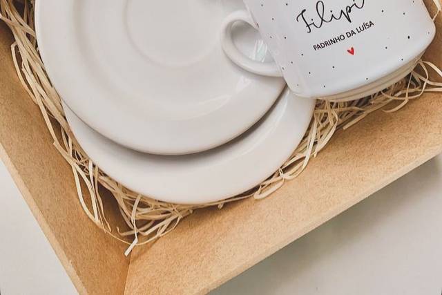 Kit Xícara de porcelana