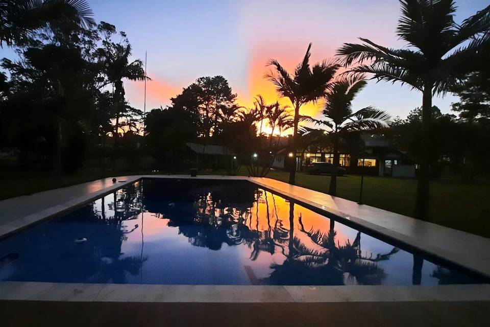 Pôr do sol Piscina