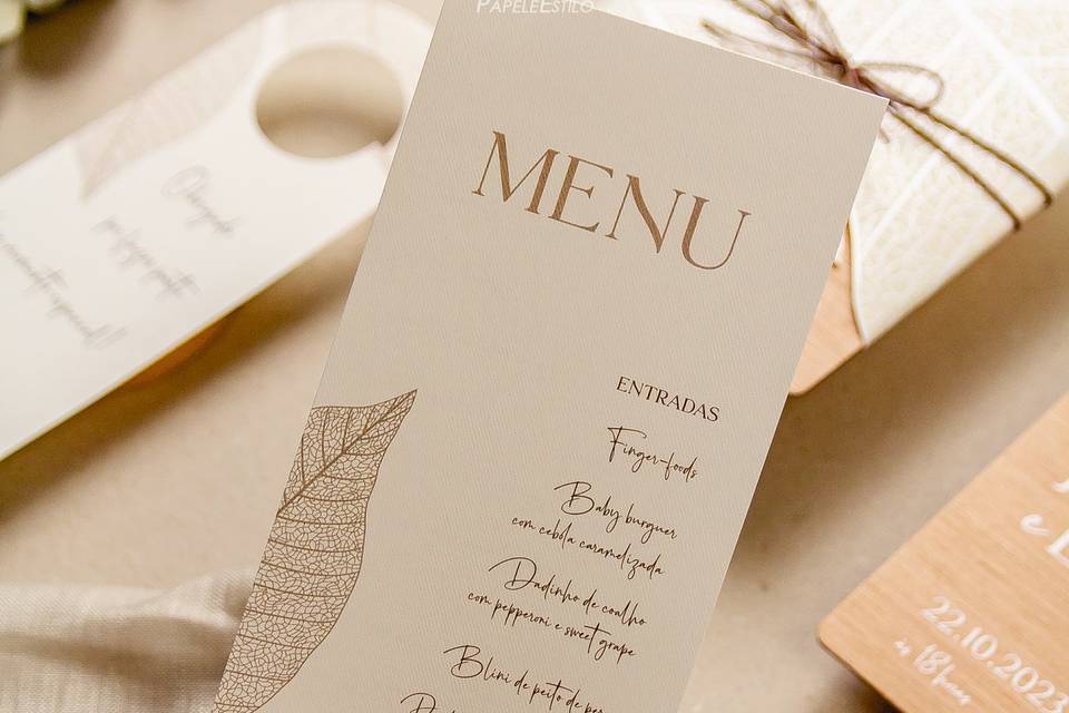 Menu personalizado