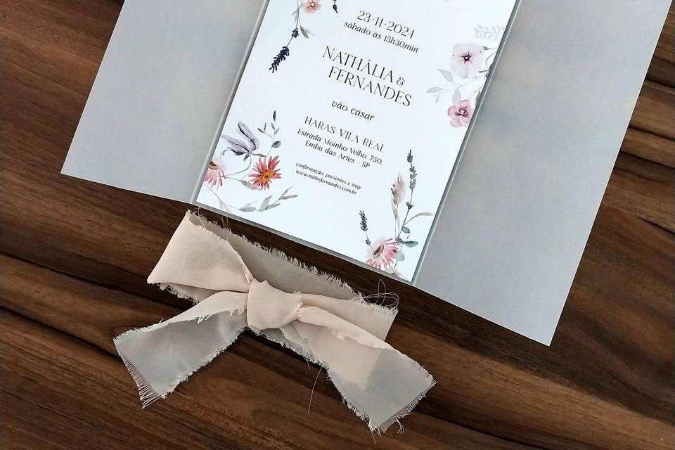 Convite Floral Delicado