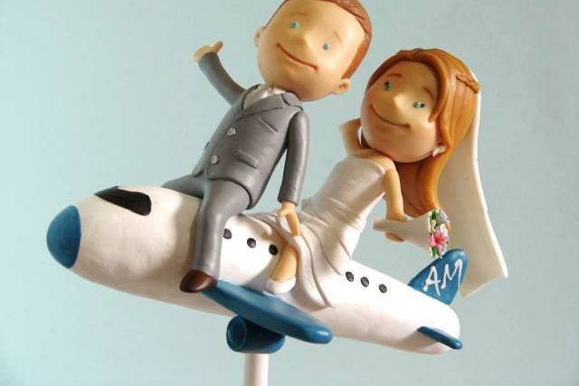 Topo de bolo estilo cartoon