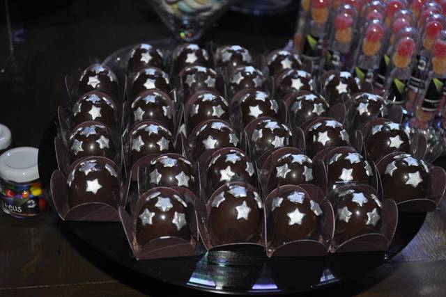 Bombom de nutela estrelado