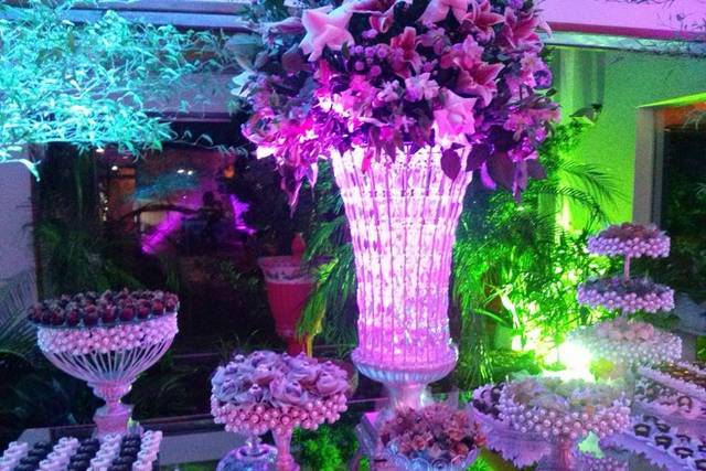 Mesa montada casamento