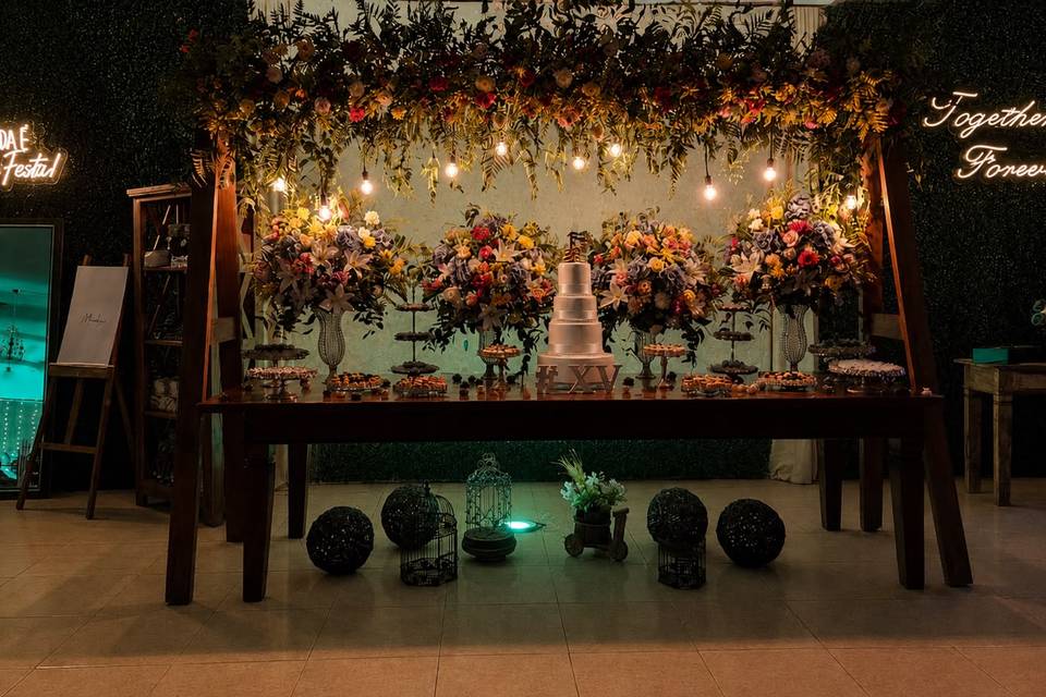 Mesa do bolo