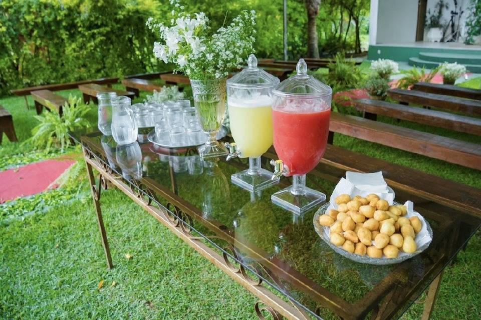 Mesa de água- recepção