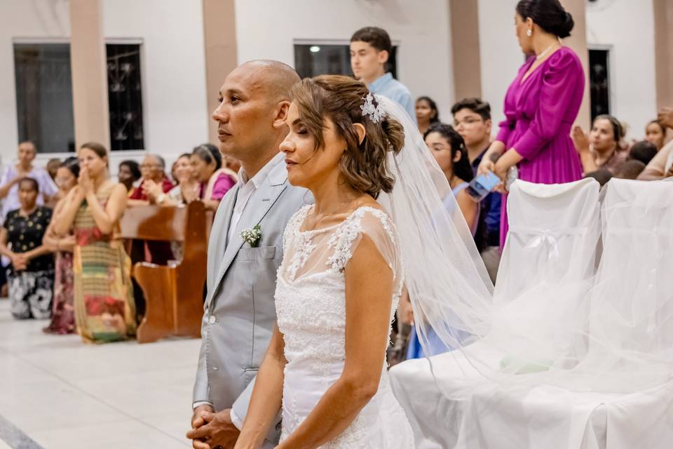 Casamento realizado na Igreja