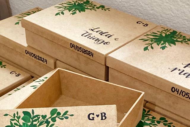 Caixas para padrinhos