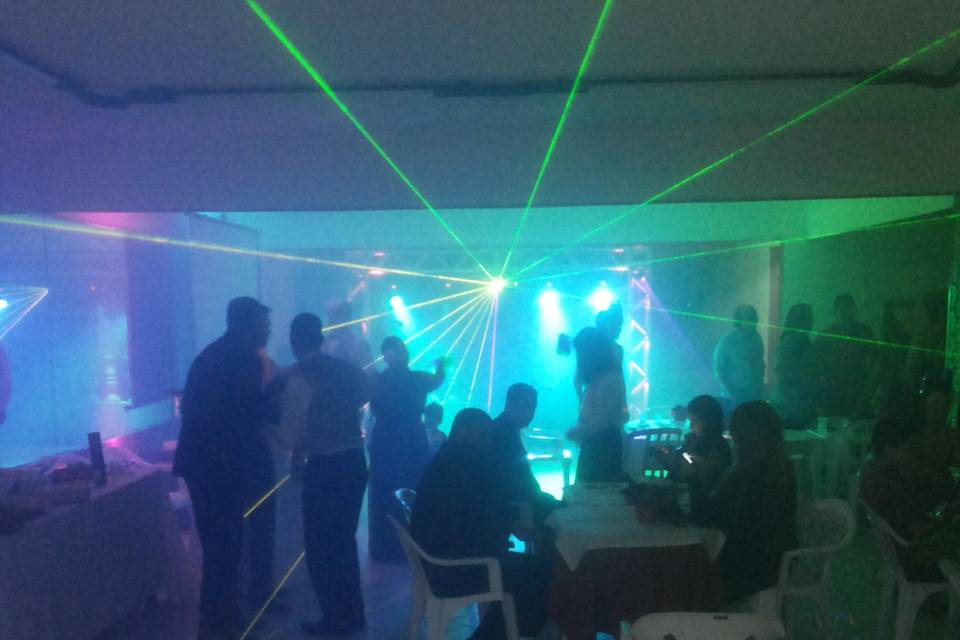 Trave de Luz com Laser Rgb