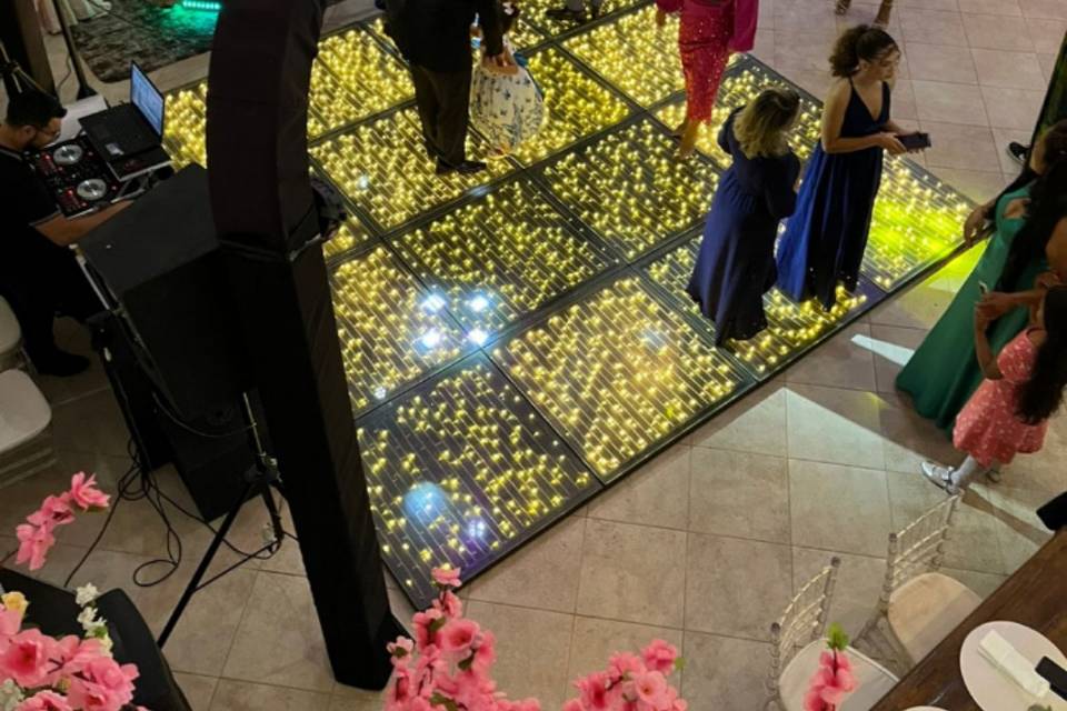 Pista de dança com led