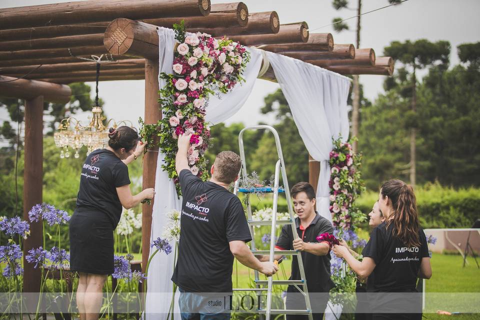 Porta para entrada cerimônia