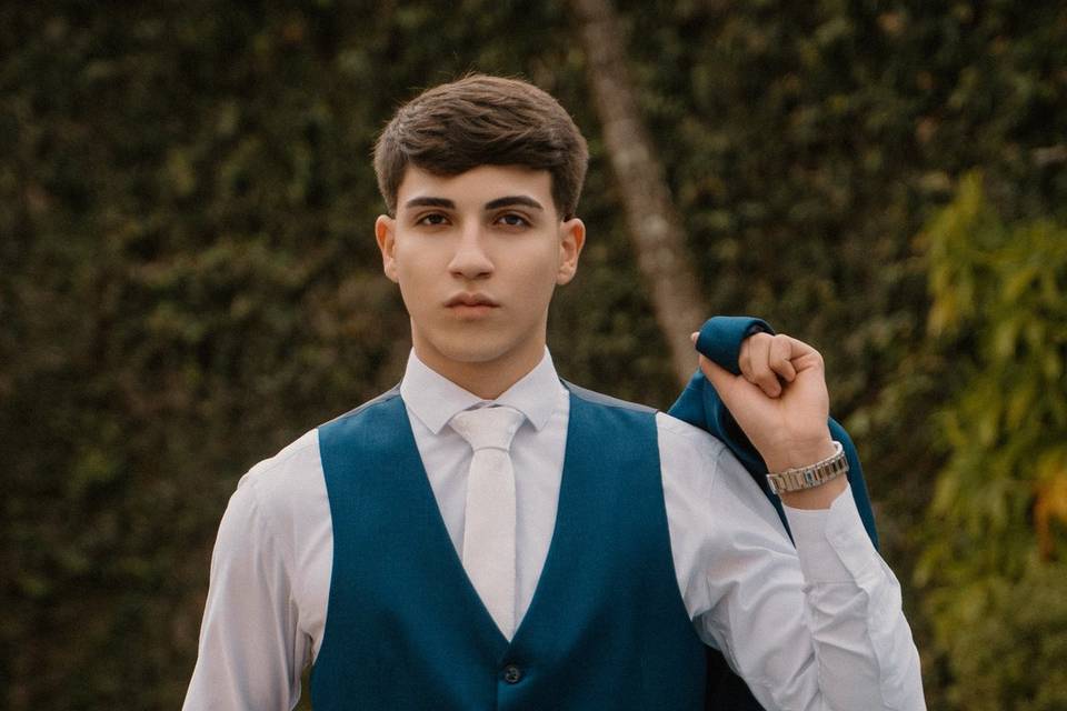 Terno slim Fit azul