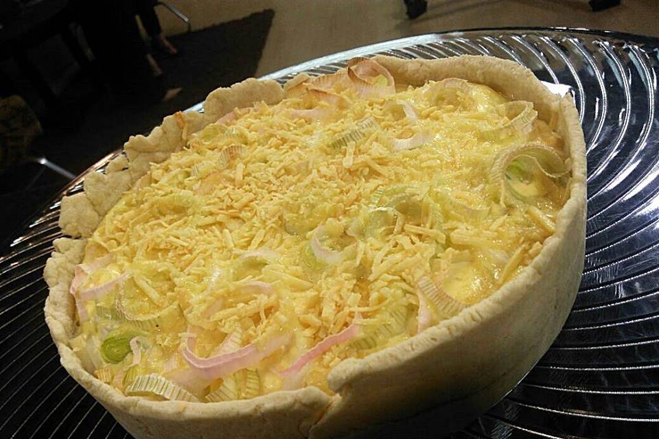 Quiche de alho poró