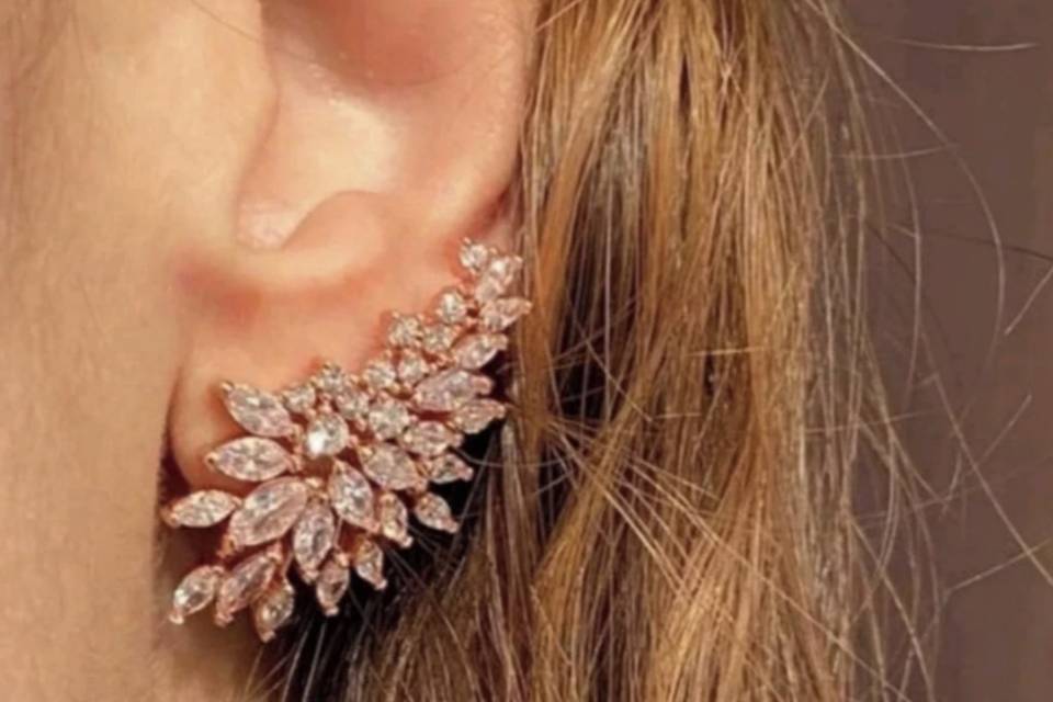 Ear Cuff zirconia rosé