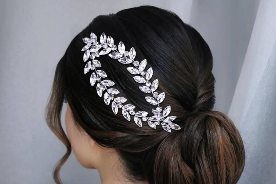 Arranjo strass prata