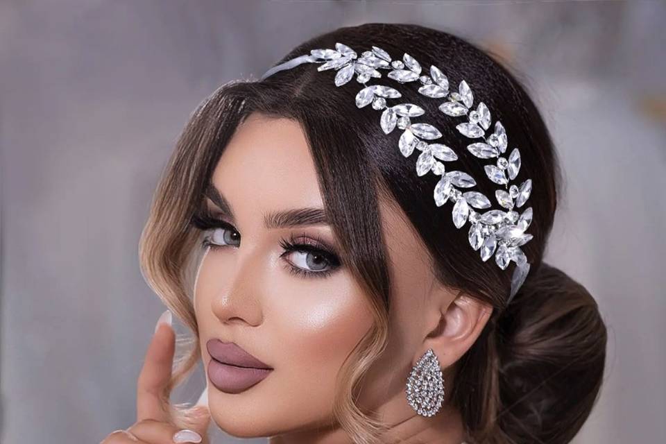 Arranjo strass prata