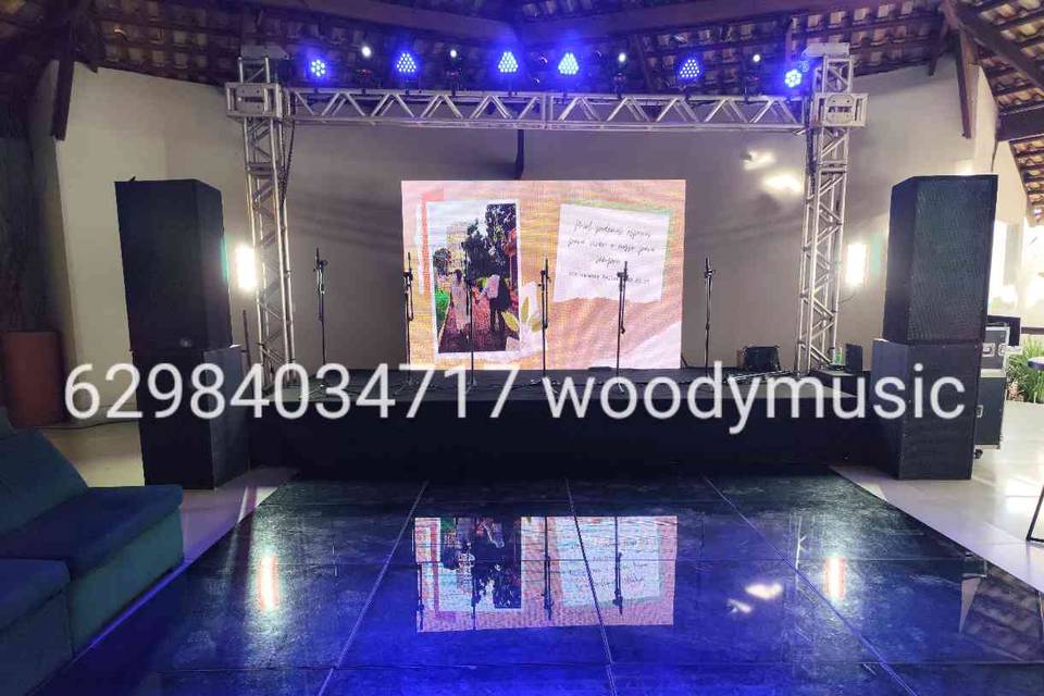 Painel palco som e luz