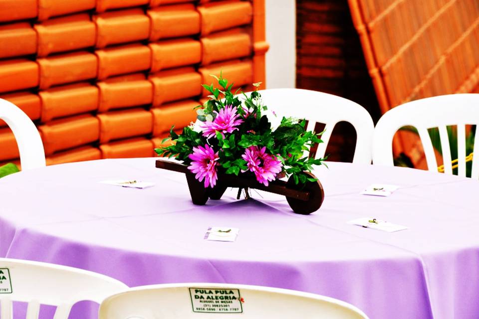 Decoração lilas