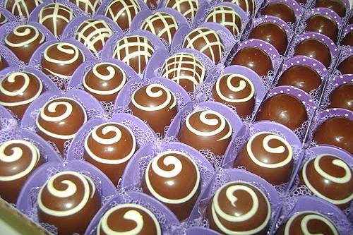 Trufas de Chocolate Branco