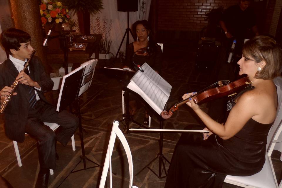 Trio:violino, flauta e canto