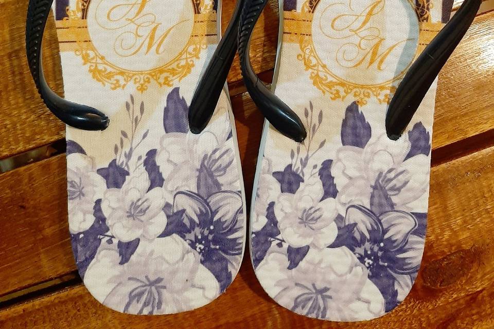 Azul royal floral