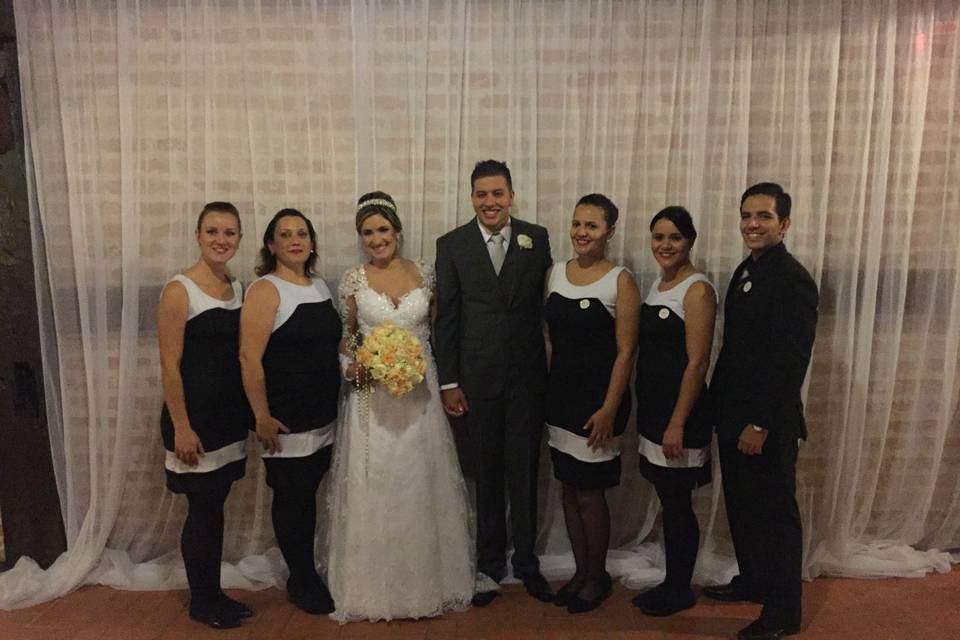 Equipe e o casal!