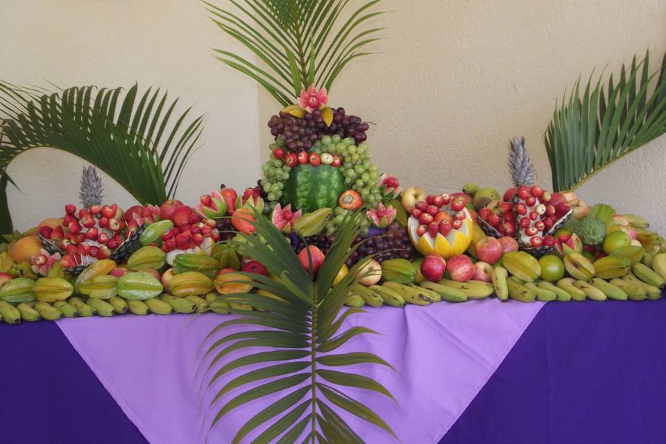 Mesa de frutas