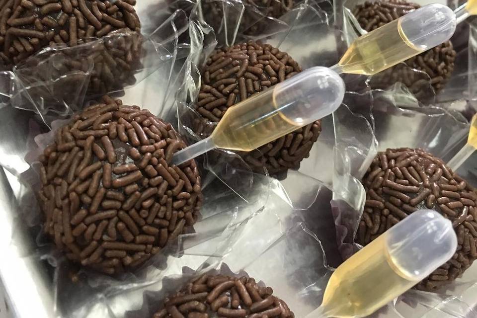 Brigadeiro com conhaque