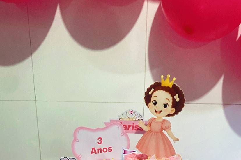 Bolo decorado - princesa perso