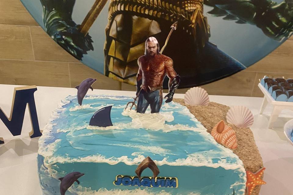 Bolo decorado - praia