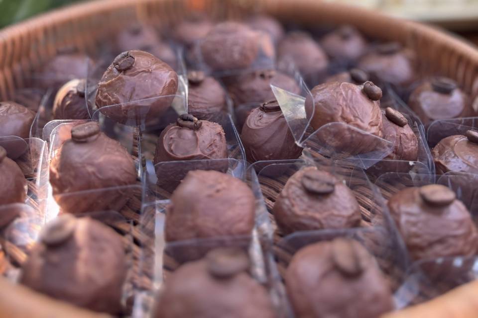 brigadeiro rústico de café