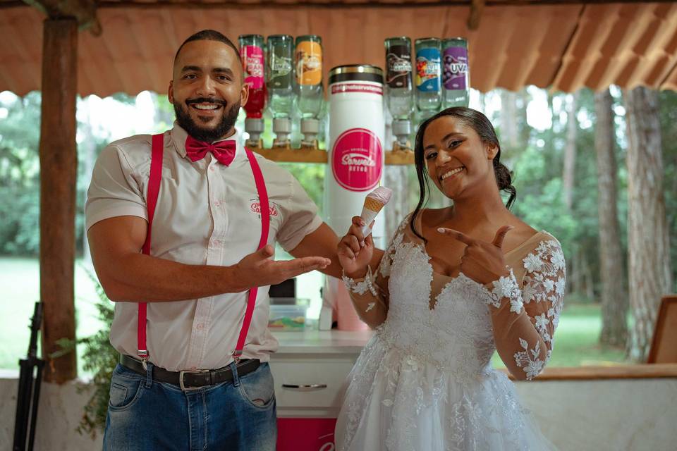 Casamento Sorvete Retrô