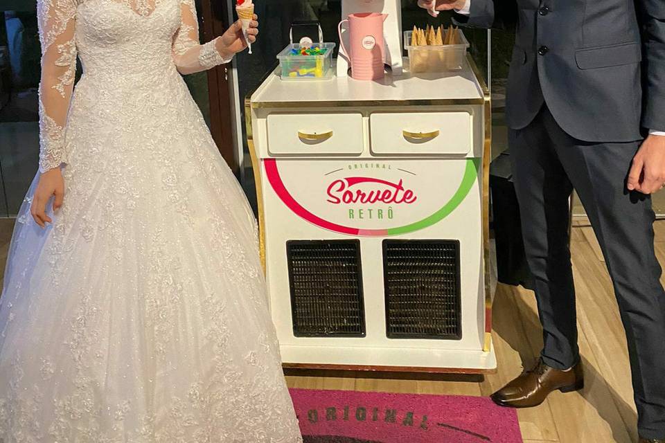 Casamento Sorvete Retrô