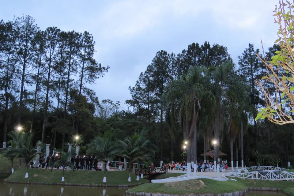 Cenário casamento a tarde