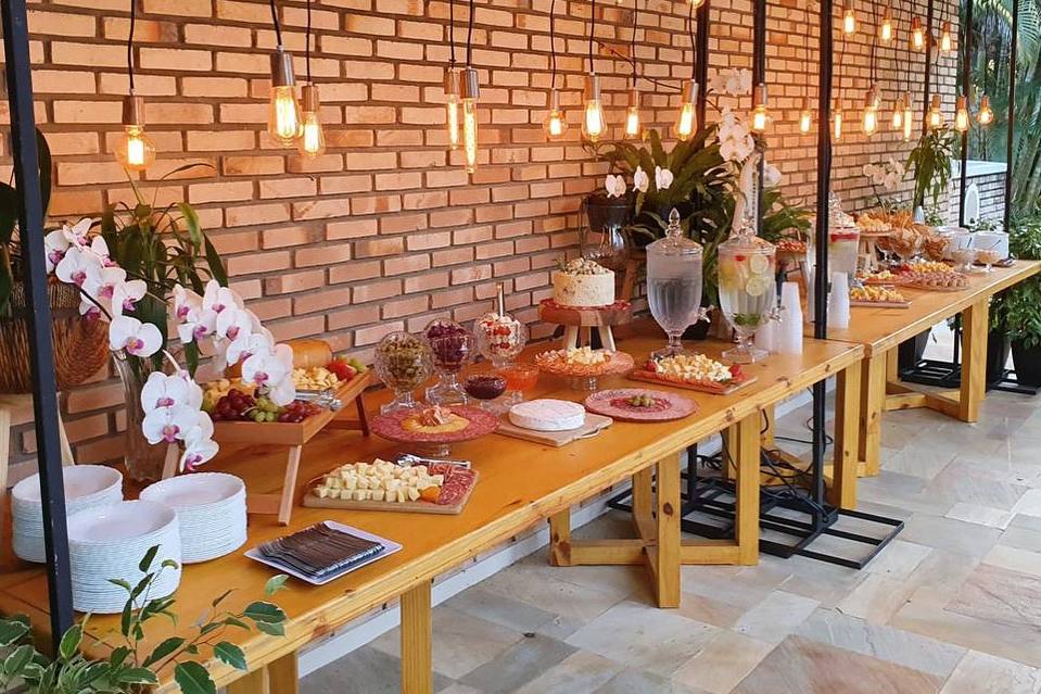 Mesa de boas vindas