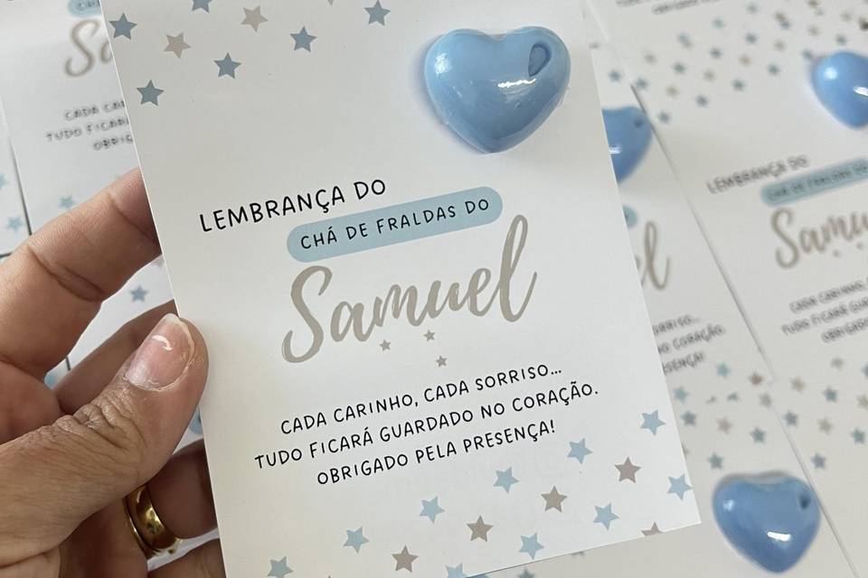 Cartão com sabonete