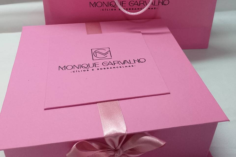 Kit caixa box e sacola para cu