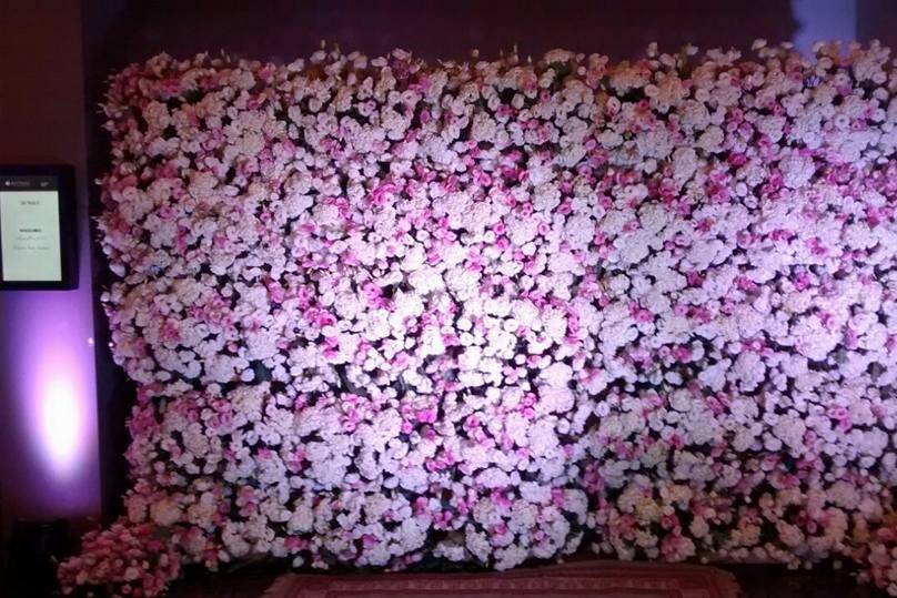 Muro com flores