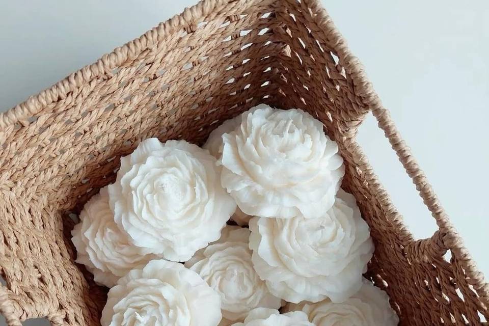 Peônias que exalam perfume